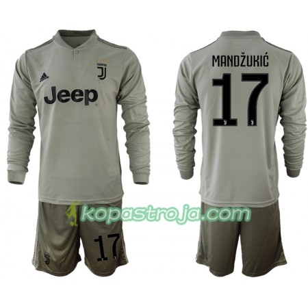 Billiga Fotbollströjor Juventus MANDZUKIC 17 Barn Borta tröja 2018/19 Långärmad